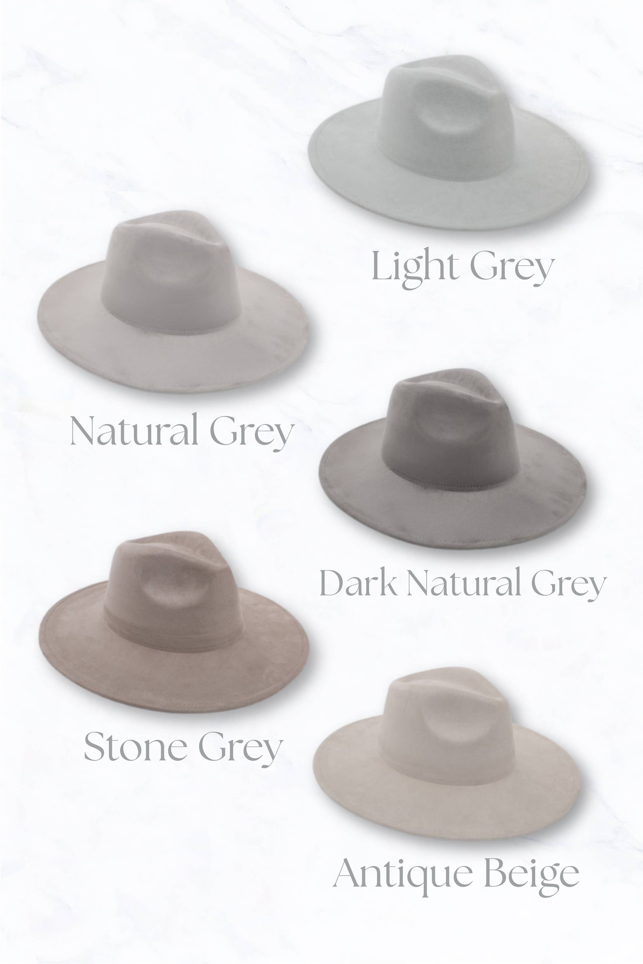 Suzie Q USA – Großhandel Fedora-Hut – Damen – Wildleder-Fedora mit großem Rand und Pfirsich-farbigem Oberteil2