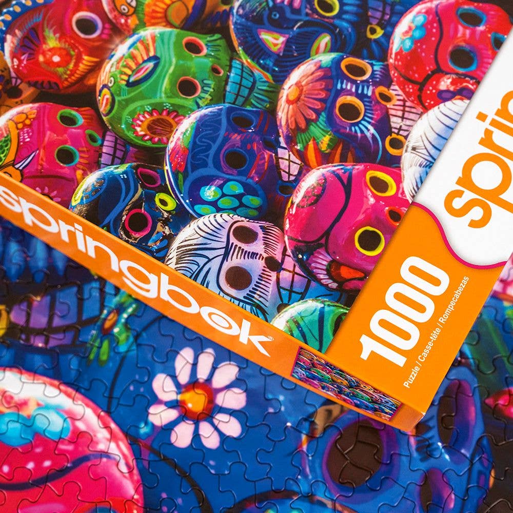 Springbok Puzzle - Vente Puzzle – adulte - Puzzle de 1000 pièces Sugar Skulls5