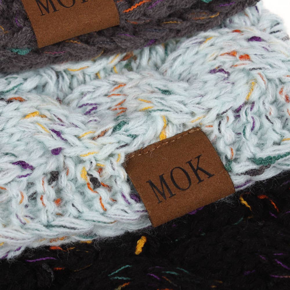 MKS America - Wholesale Fashion Headband - Women's - Plain Cable Knit Head Wrap Thermal fleece lined headband22