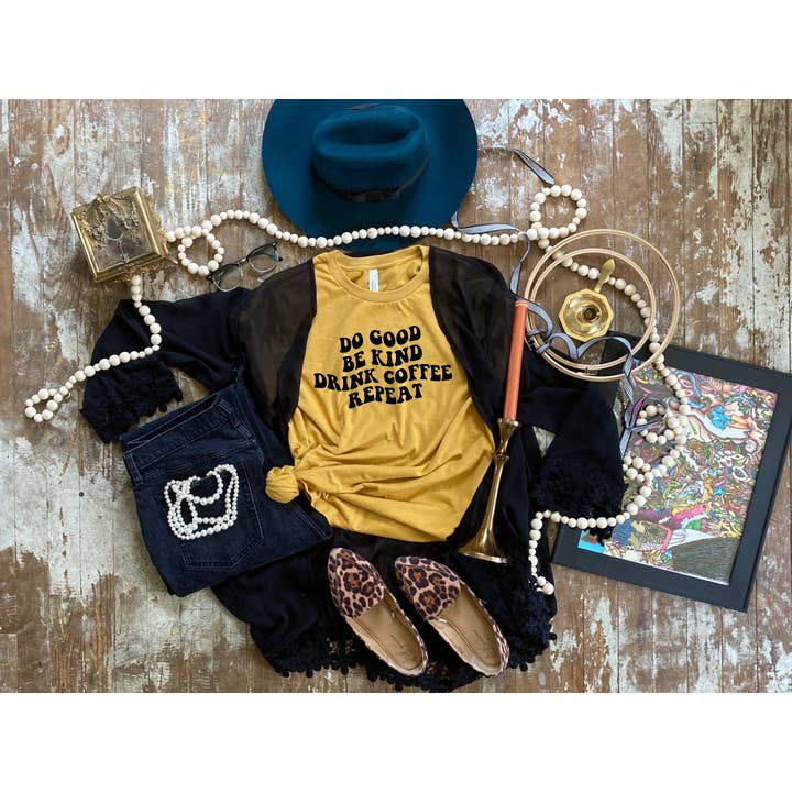 GOOD KIND AND COFFEE TEE for wholesale by Le Bum