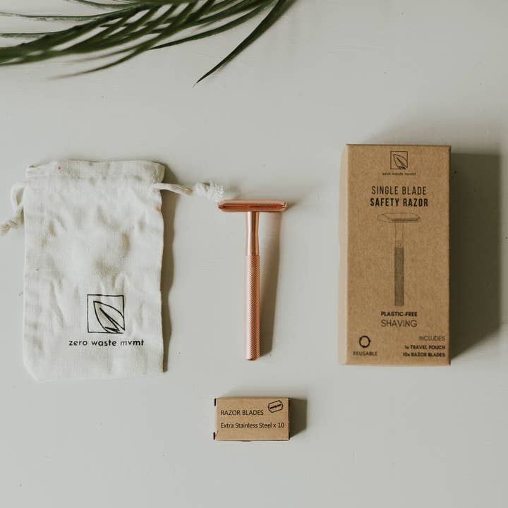 Zero Waste MVMT - Wholesale Razor - Single Blade Safety Razor Kit | Zero Waste Reusable Razor