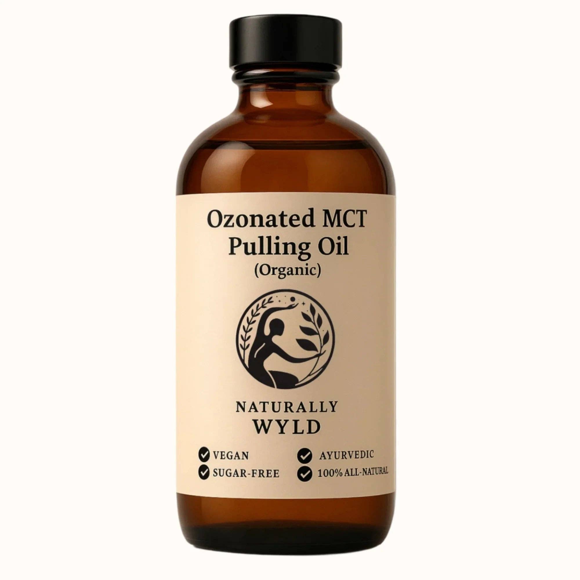 Naturally Wyld - Venta al por mayor Suplementos/vitaminas para beber - Aceite de Tracción MCT Ozonado Naturally Wyld - Cuidado Oral 100% Natural (120 ml)0
