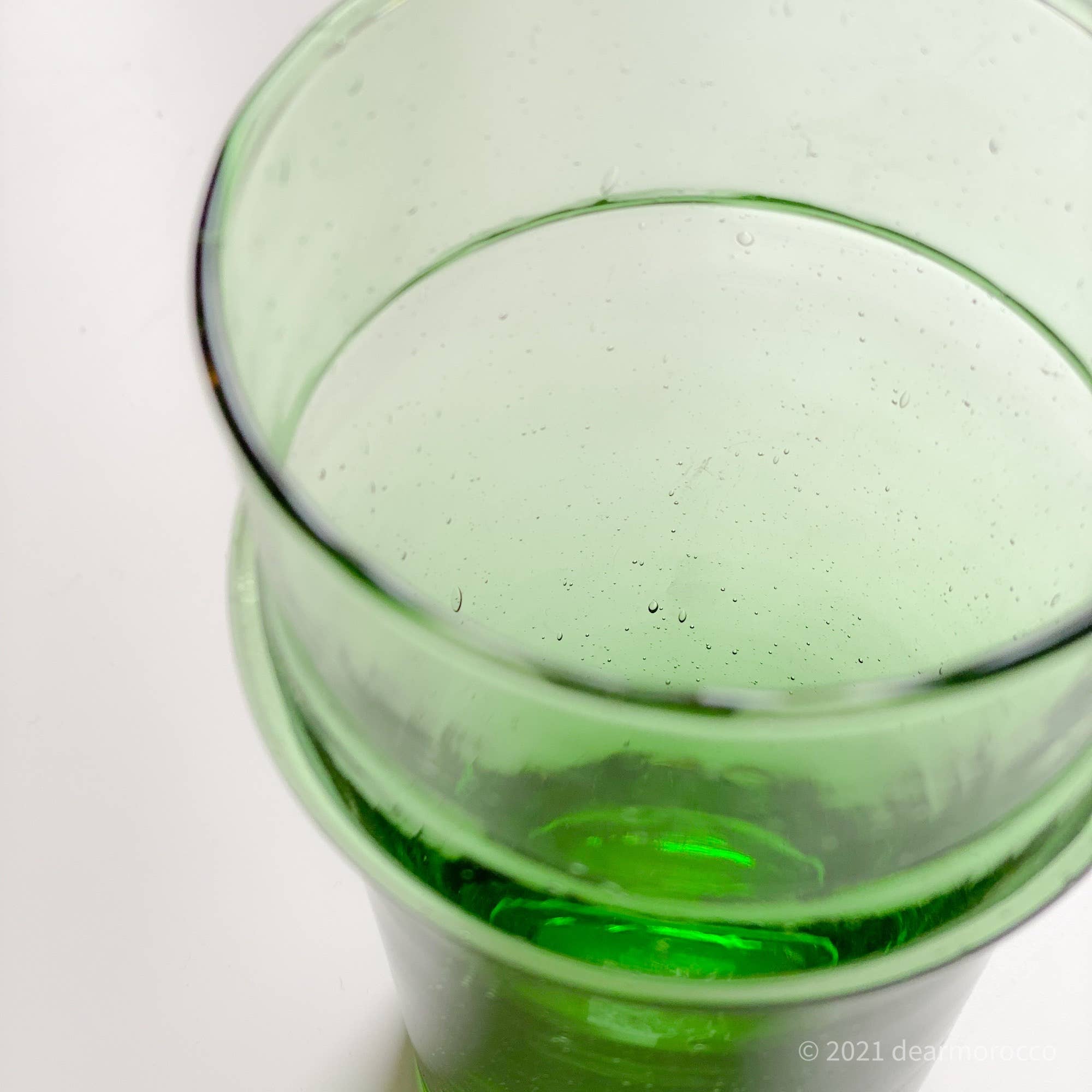 dear Morocco – Engroshandel Drikkeglas/kop – Marokkansk genbrugt Beldi teglas i grøn2