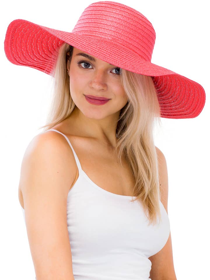 Sombrero de playa ligero de paja con ala ancha y tejido apretado para venta al por mayor de Cap Zone