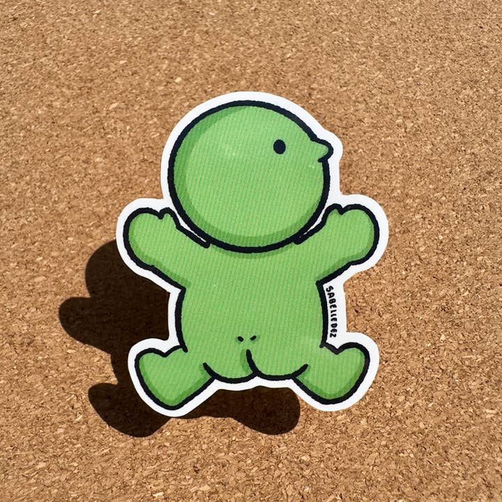SabelleDez - Wholesale Phone & Laptop Stickers - Smiski Splat Sticker | Transparent Sticker | Weatherproof