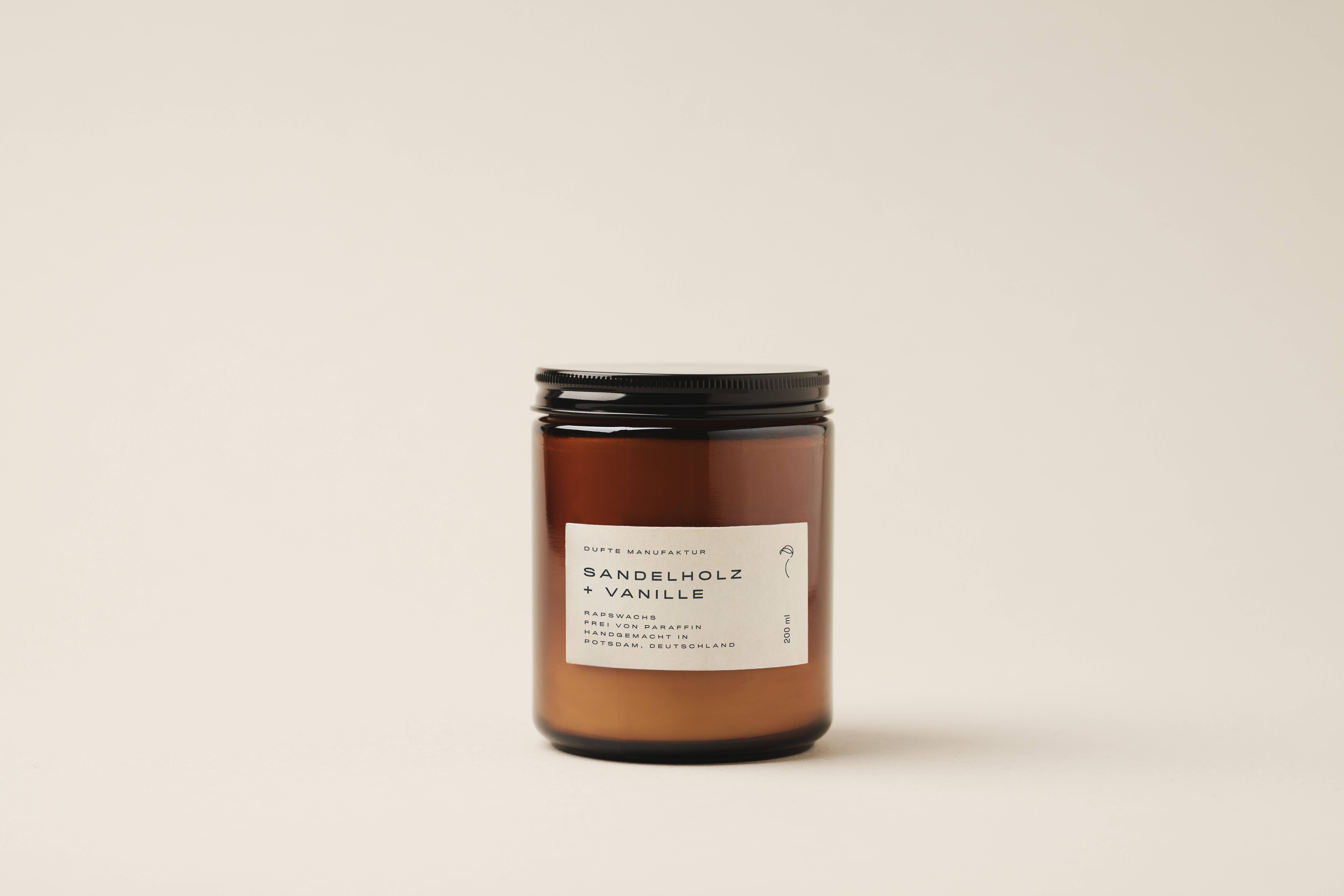 DUFTE Manufaktur - Wholesale Jar/Filled Candle - Base candle sandalwood & vanilla1