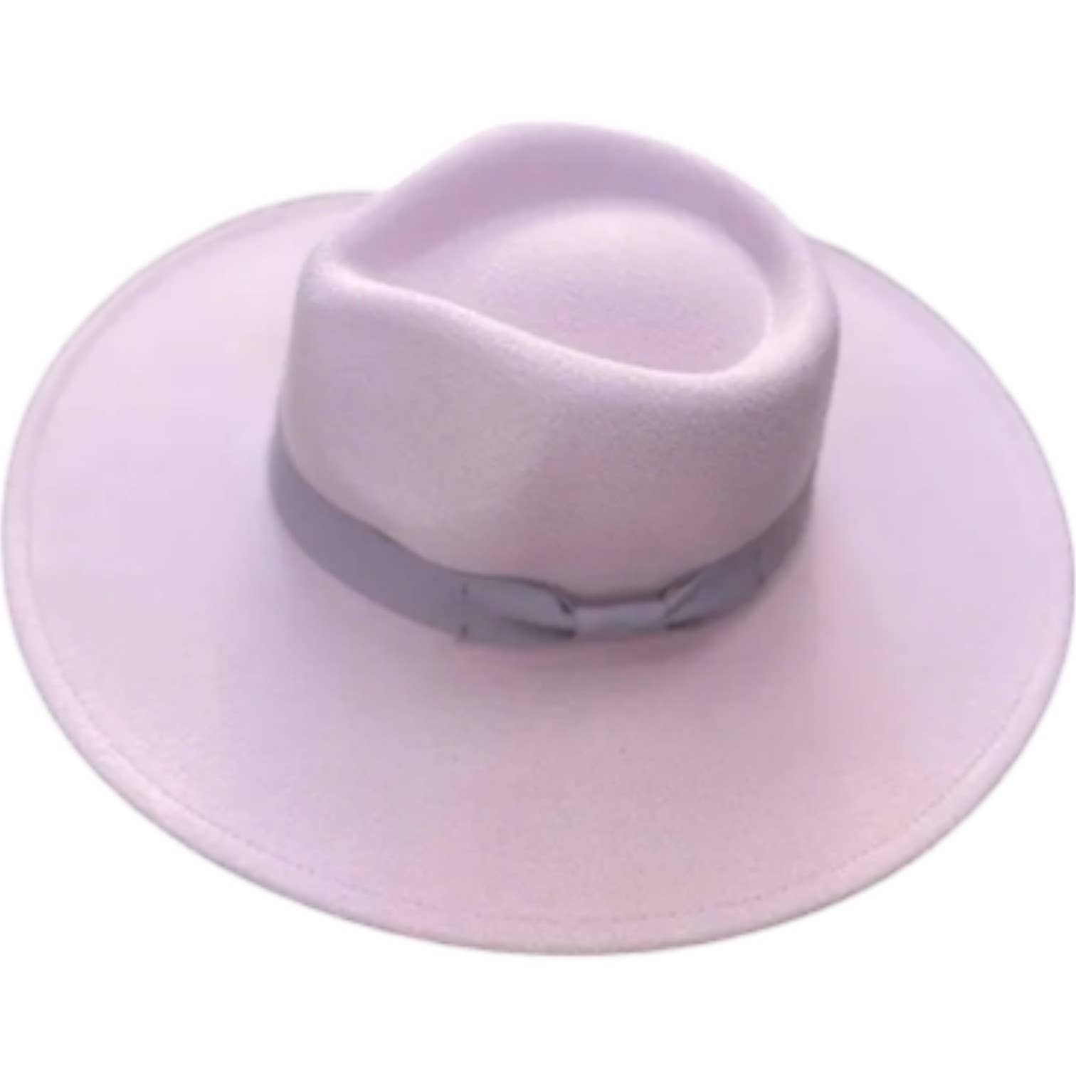 Portia Hat - Wholesale Fedora - Women's - Vegan Felt Rancher Hat with Grosgrain Bow2