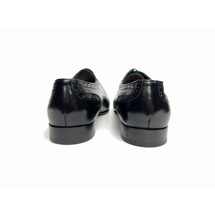 Sanzio Croco Black Men's Genuine Leather Dress Shoes - Leather Sole for wholesale by Scarpetto