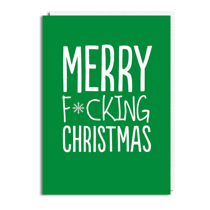 Grappige kerstkaart - 'Merry F*cking Xmas' voor wholesale door The Buddy Fernandez Card Company
