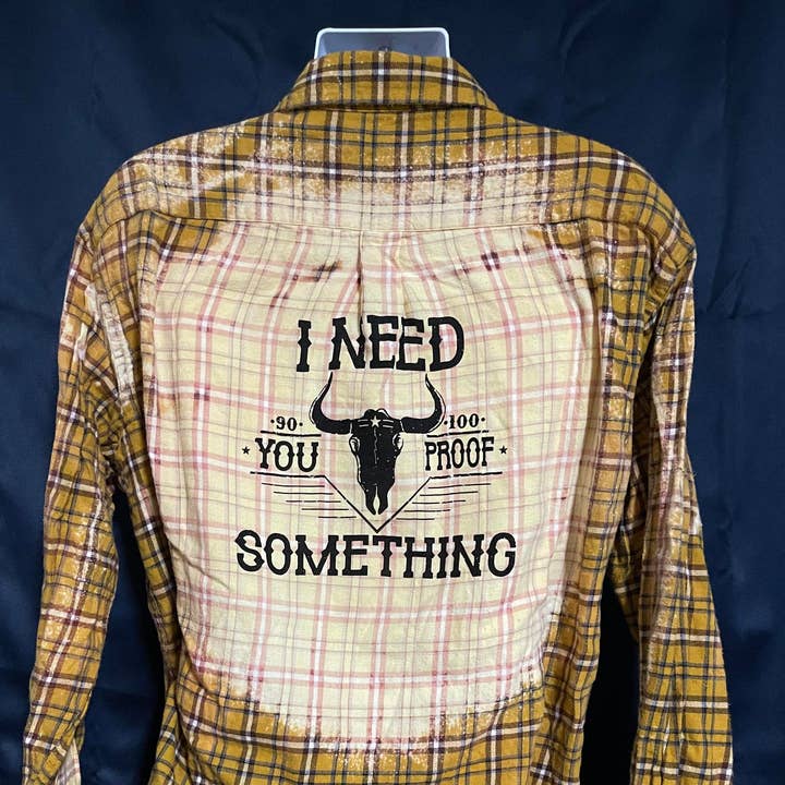 Camicia abbottonata sbiancata You Proof per la vendita all'ingrosso da parte di Infidel Nation Apparel