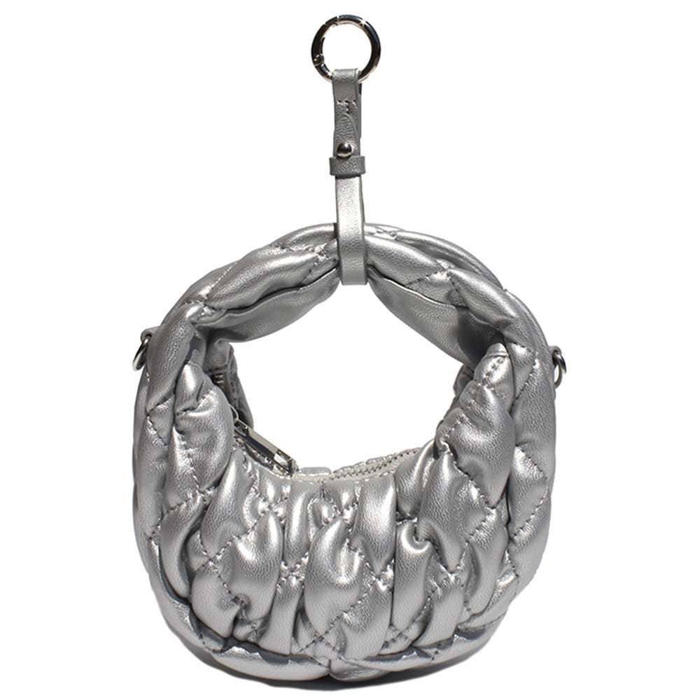 anbfashion - Wholesale Keychain - Unisex - QUILTED CUSHION DESIGN ZIPPER COIN PURSE BAG CHARM 692