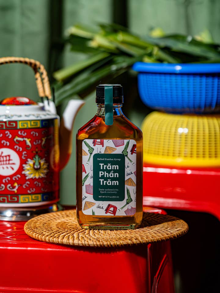 Salted Pandan Syrup for wholesale by Tram Phan Tram