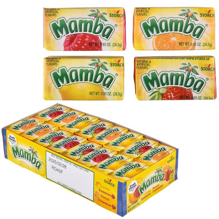 La Luna Bella - Toys - Wholesale Hard Candy - Mamba Fruit Chews 48ct LLB Candy