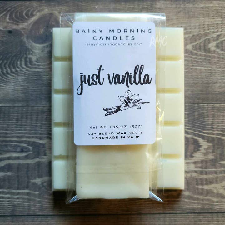 Rainy Morning Candles - Wholesale Wax Melt - Just Vanilla | Snap Bar Wax Melts