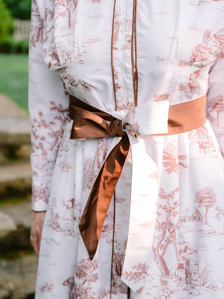 Kim Lolley Designs - Wholesale Dress - Women's - JILL DRESS BROWN TOILE5