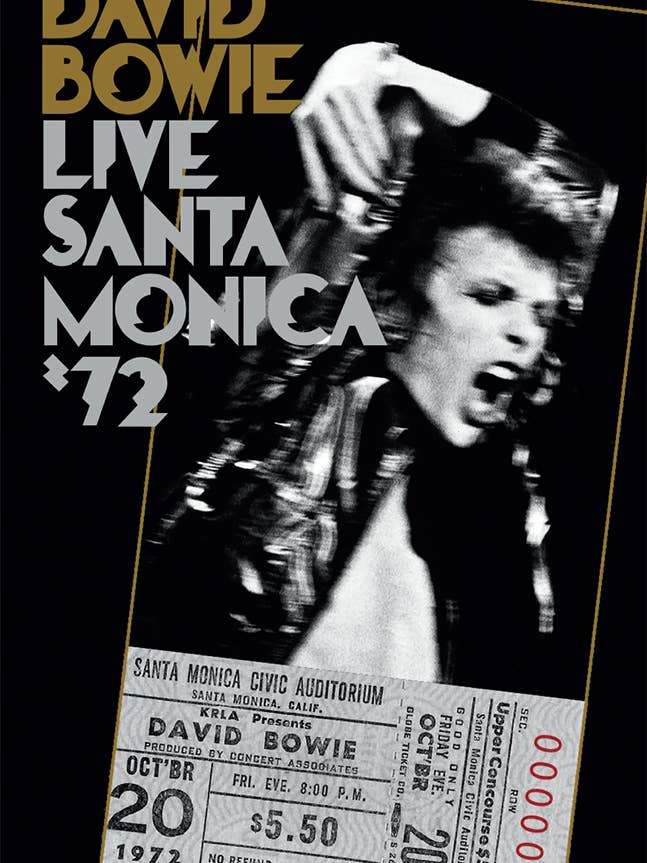 David Bowie - Santa Monica 72 11x17 Bag and Boarded Poster for wholesale by Pyramid America