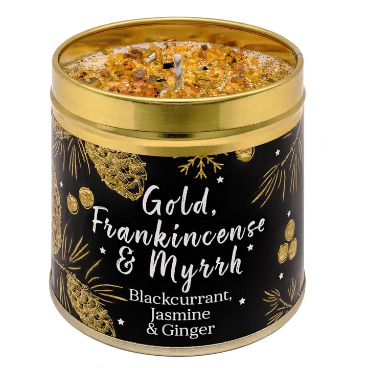 Best Kept Secrets – wholesale Travel candles – Christmas Elegance - Gold, Frankincense and Myrrh