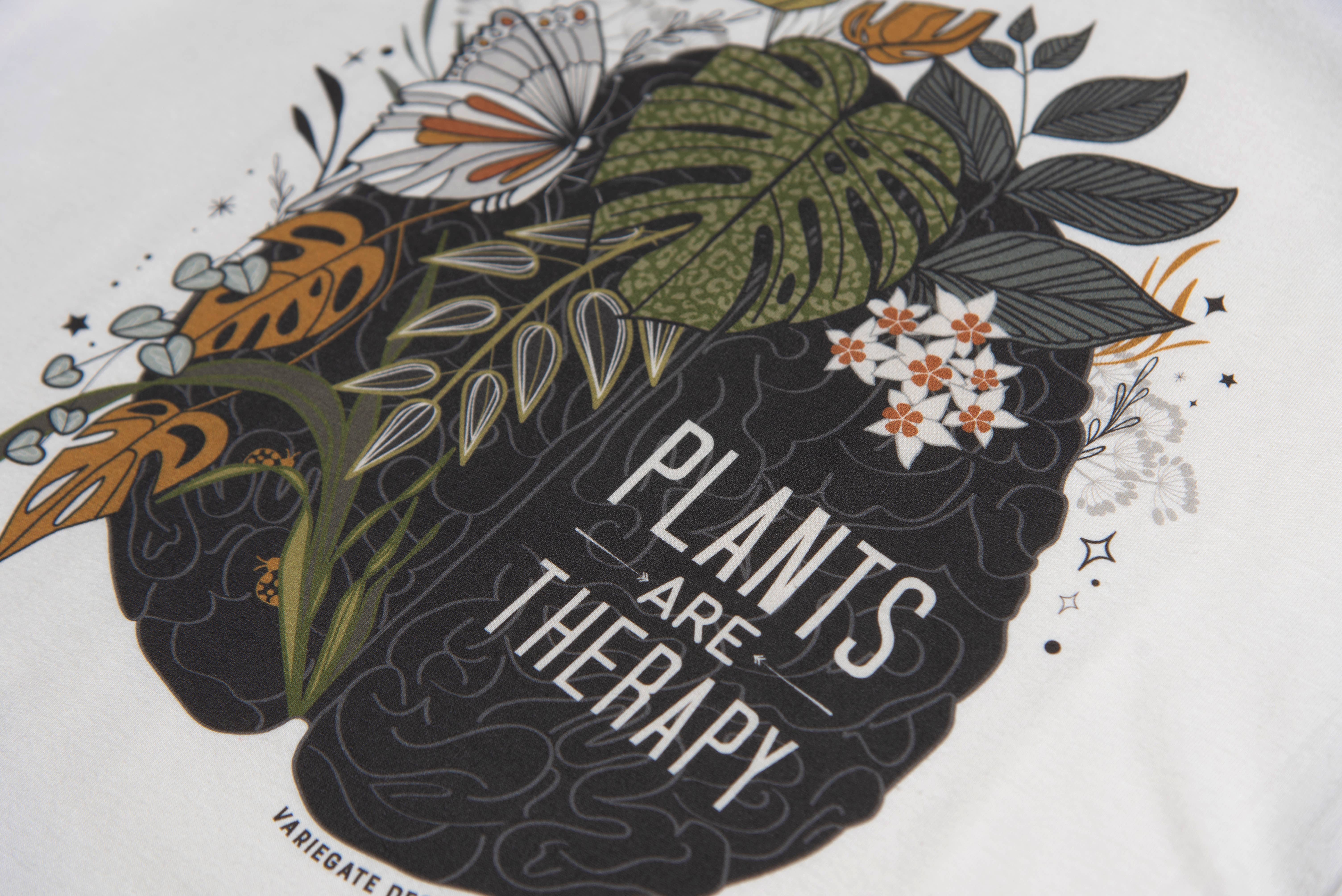 Variegate Design – T-shirt estampada - Mulher por atacado – Plantas são terapia2