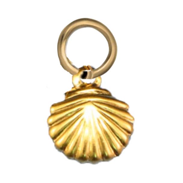 Tiny Scallop Shell Charm, 8mm for wholesale by Stefanie Wolf Designs