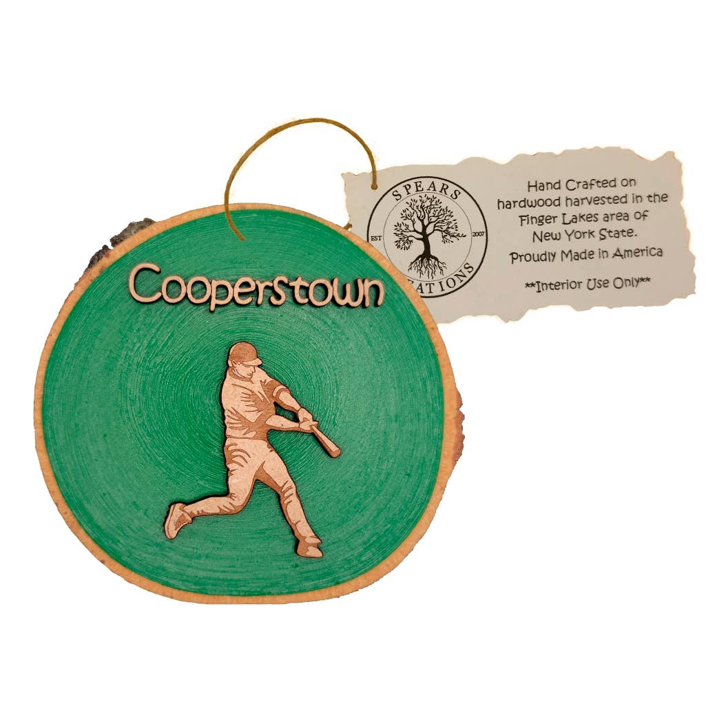 Spears Creations - Wholesale Ornament - Cooperstown/Baseball Player Ornament3