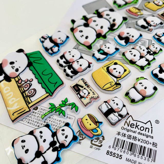 BCmini - Wholesale Sticker - Panda Puffy Stickers