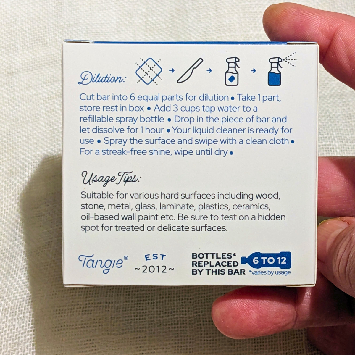 Tangie LLC - Wholesale Multi-Surface Cleaner - Tangie All-Purpose Cleaner Bar – Zero Waste & Gift-Ready5