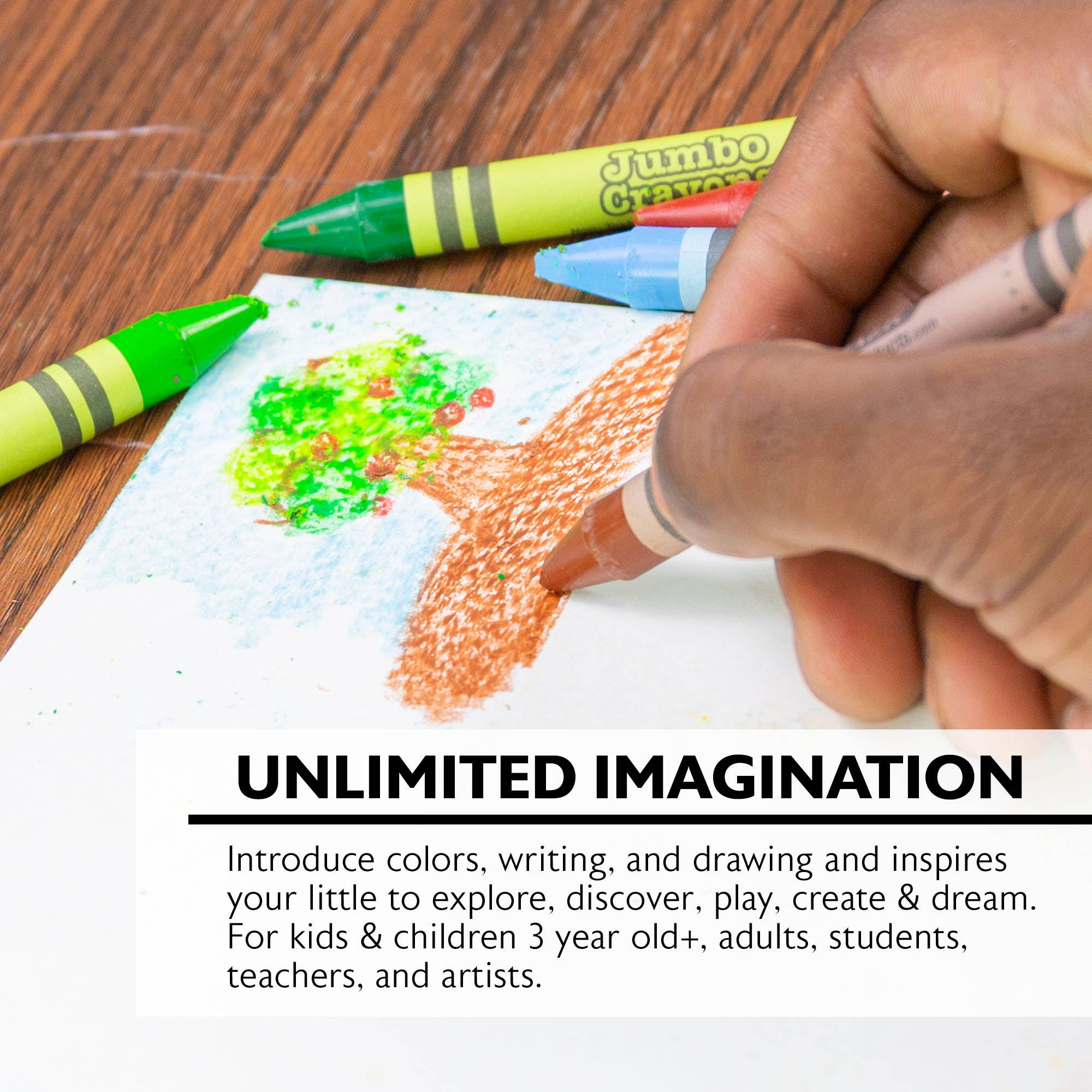 BAZIC Products - Wholesale Crayons - Kids & Baby - Premium Jumbo Crayons 12 Color2