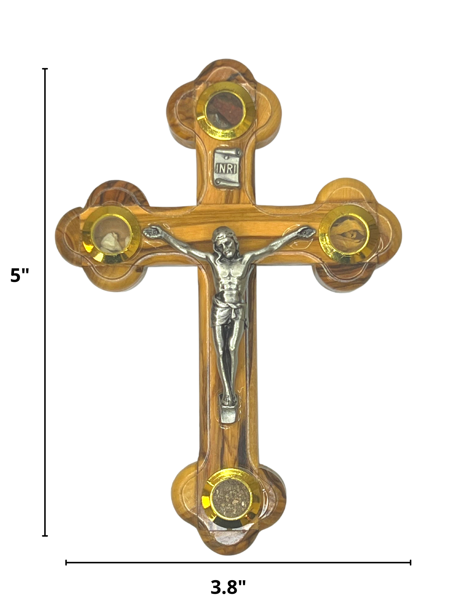 3 Arches USA - Wholesale Wall Cross - Olive Wood Cross With Crucifix-Wall Hanging Christian Cross0