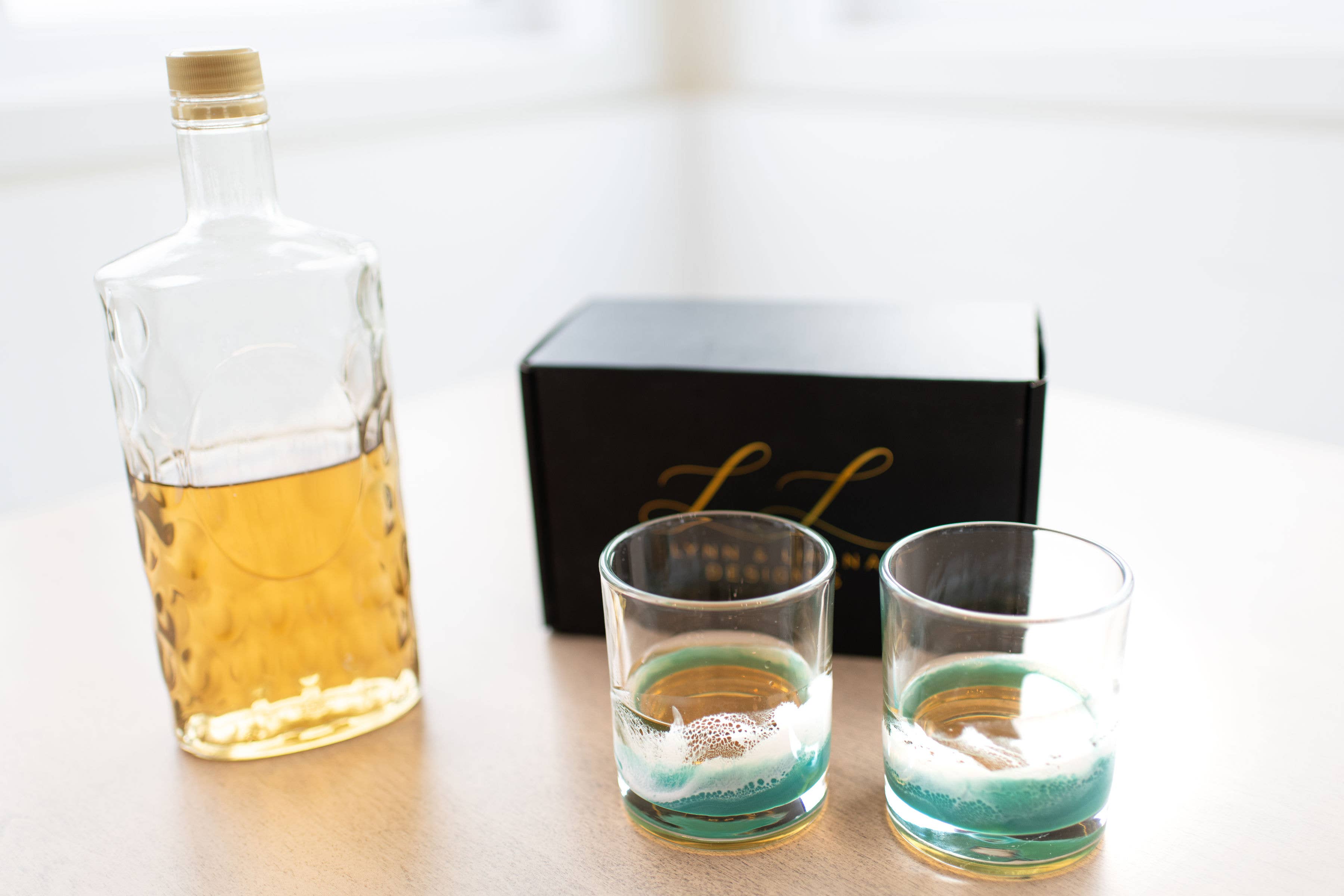 Lynn & Liana Designs - Wholesale Cocktail/Liquor Glass - NEW!!! Resin Coated Old Fashioned Whisky Glasses -NO TARIFFS1