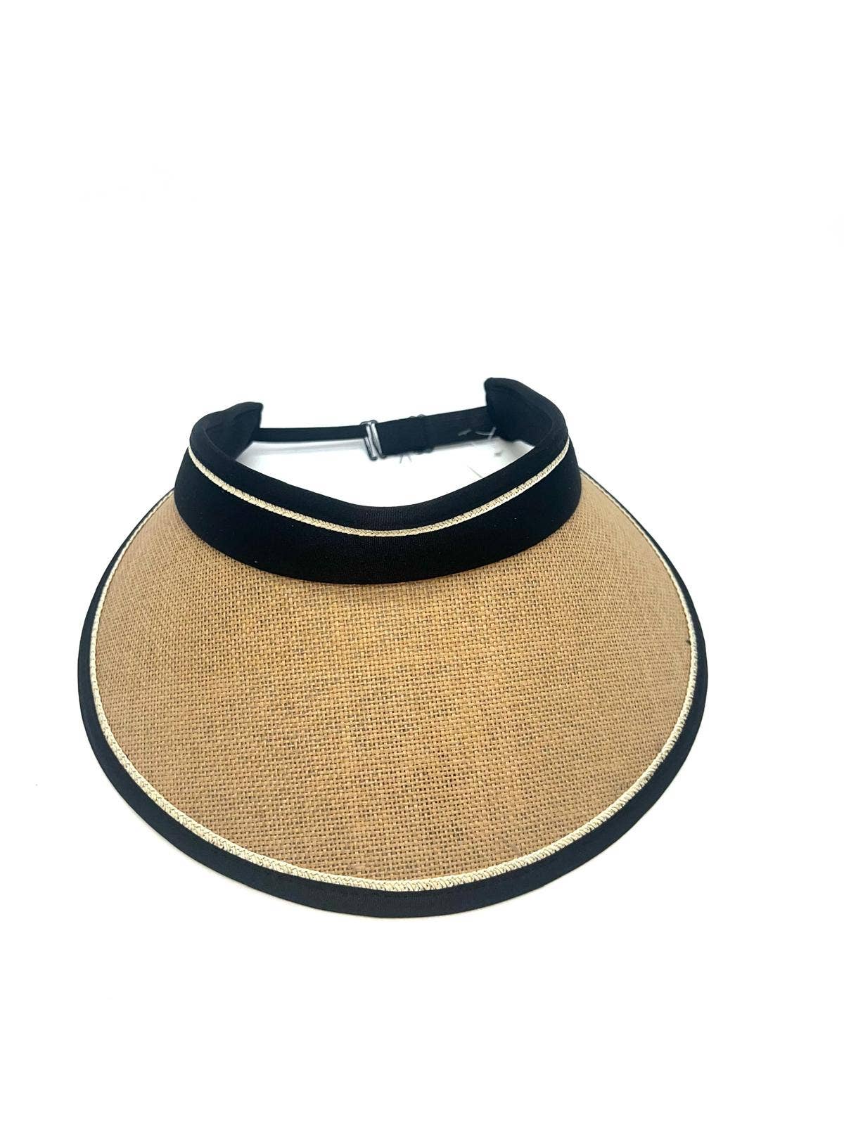 LINETA - Wholesale Straw Hat - Unisex - JD2-24 Sun visor hat UV protection2