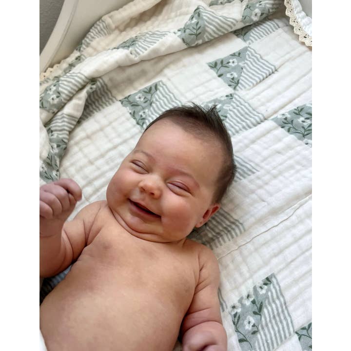 Dreamy Skies Baby - Wholesale Cot/Crib Sheets - Lorelei Cotton Gauze Crib Sheet1