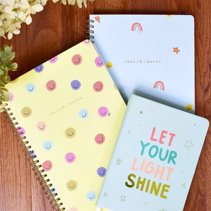 Church Notes Co. - Wholesale Notebook - Happy Icons Bible Study Notebook by Callie Danielle