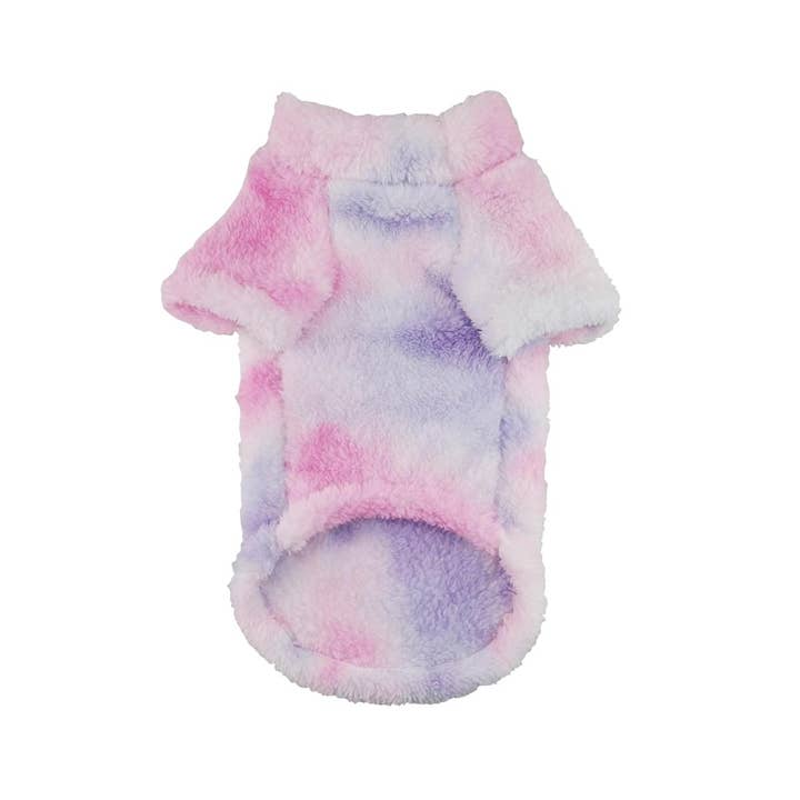 Doggie Design - Wholesale Pet Sweater - Dog - Soft Plush Pullover - Tie-Dye Pink & Purple