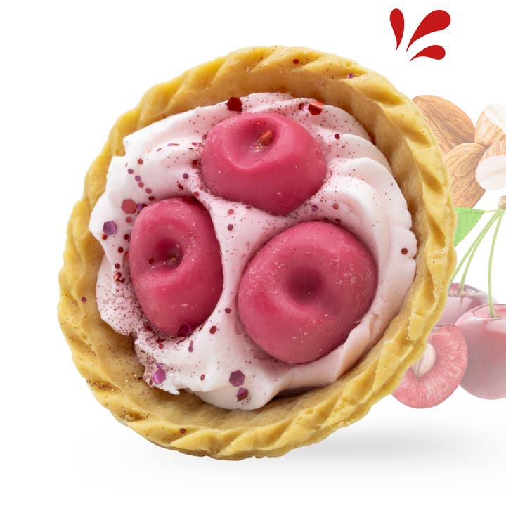 Les Fées Mères - Vente Fondants - Tartelette en cire parfumée cerise noire