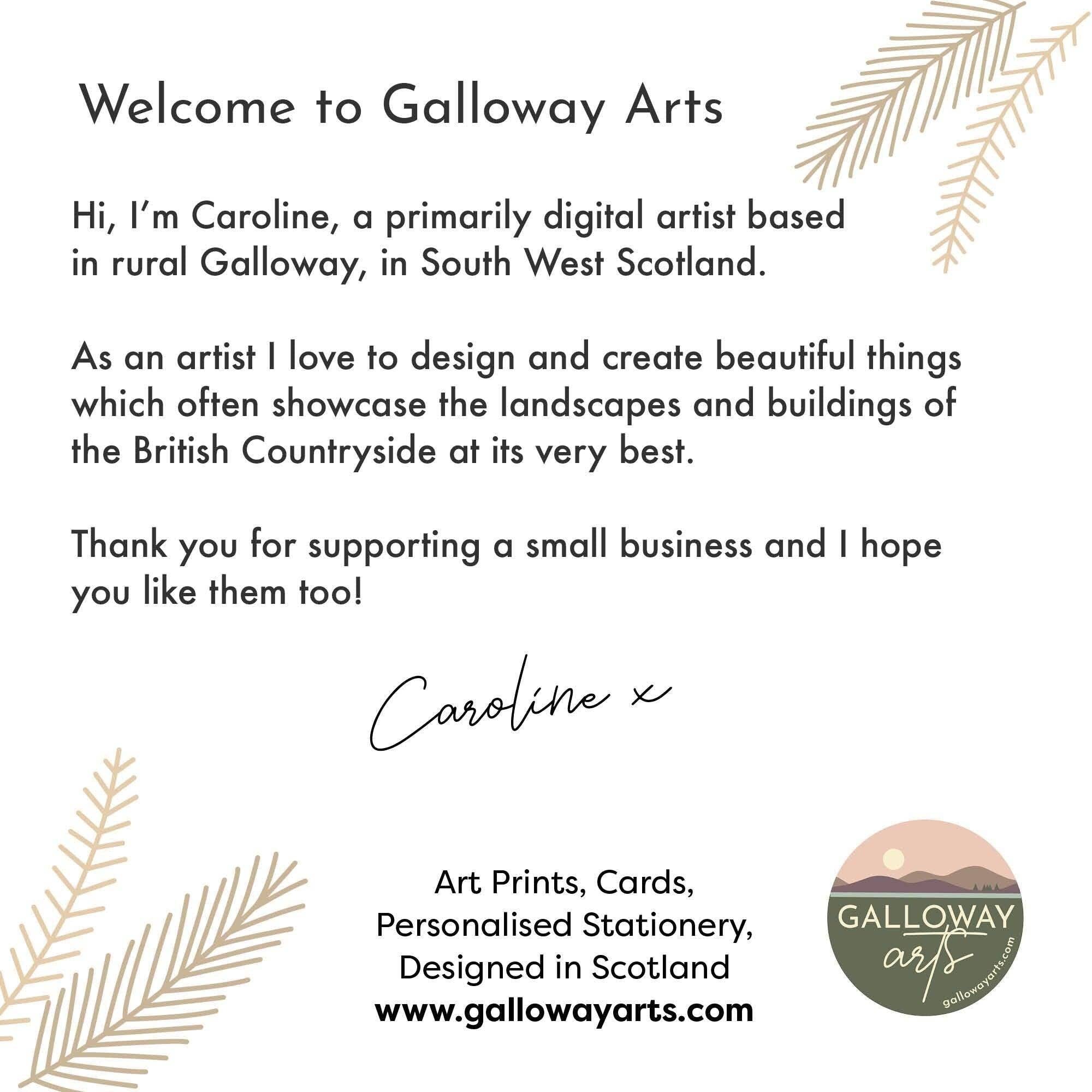 Galloway Arts - Wholesale Art Print - Dumfries, Queen of the South Travel Poster: Scotland Giclee Art Print6