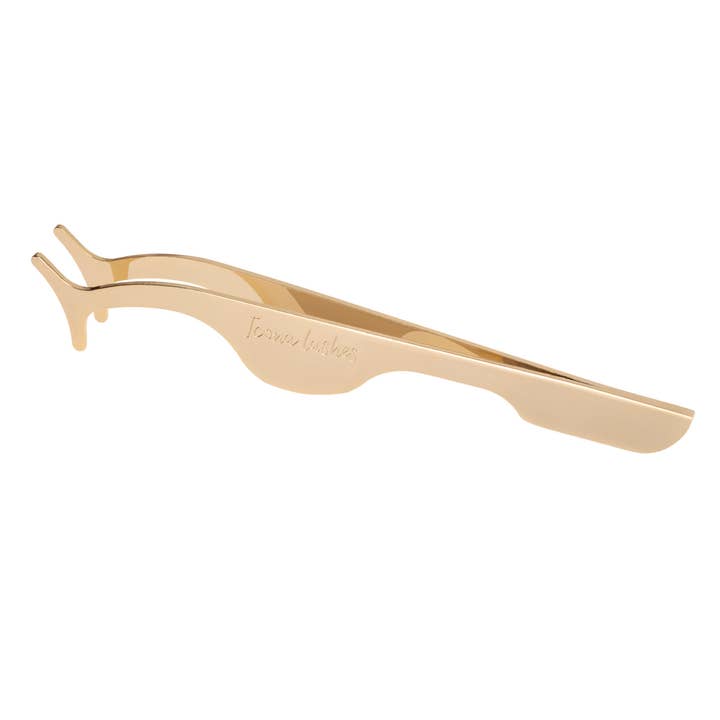 Eyelash Applicator Tool - Stainless Steel Plated in 24K Gold for wholesale by Icona Lashes