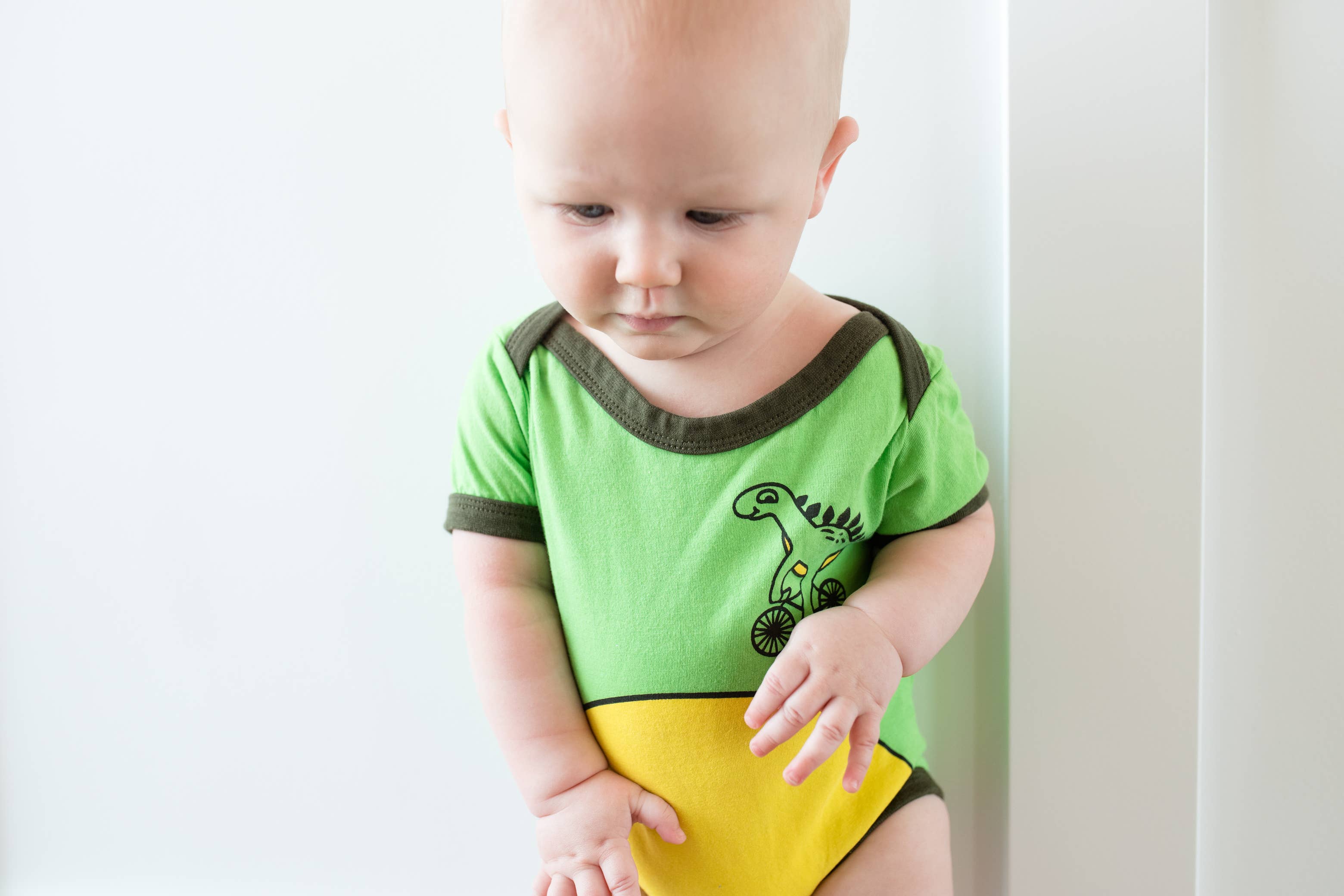 Doodle Pants – wholesale Bodysuit (non-footed) – Baby – Dino Green Baby Bodysuit5