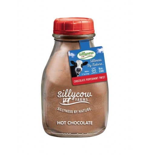 Sillycow Farms - Wholesale Hot Cocoa Mix/Kit - Chocolate Peppermint Twist Hot Cocoa Mix 16.9 oz Bottle