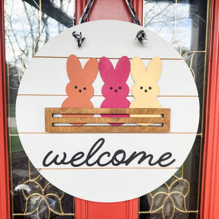 Three-Piece Bunny Tiered Tray Bundle – Spring & Easter Decor for wholesale by Lumber Revolution