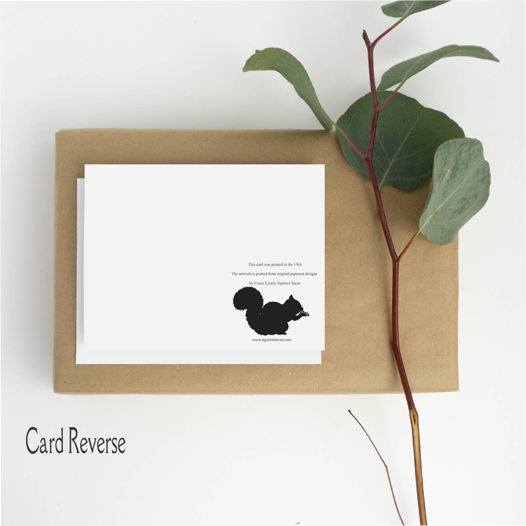 Squirrel Tacos Papercuts - Wholesale Everyday Greeting Card - Greeting Card - They didn't know we were seeds4