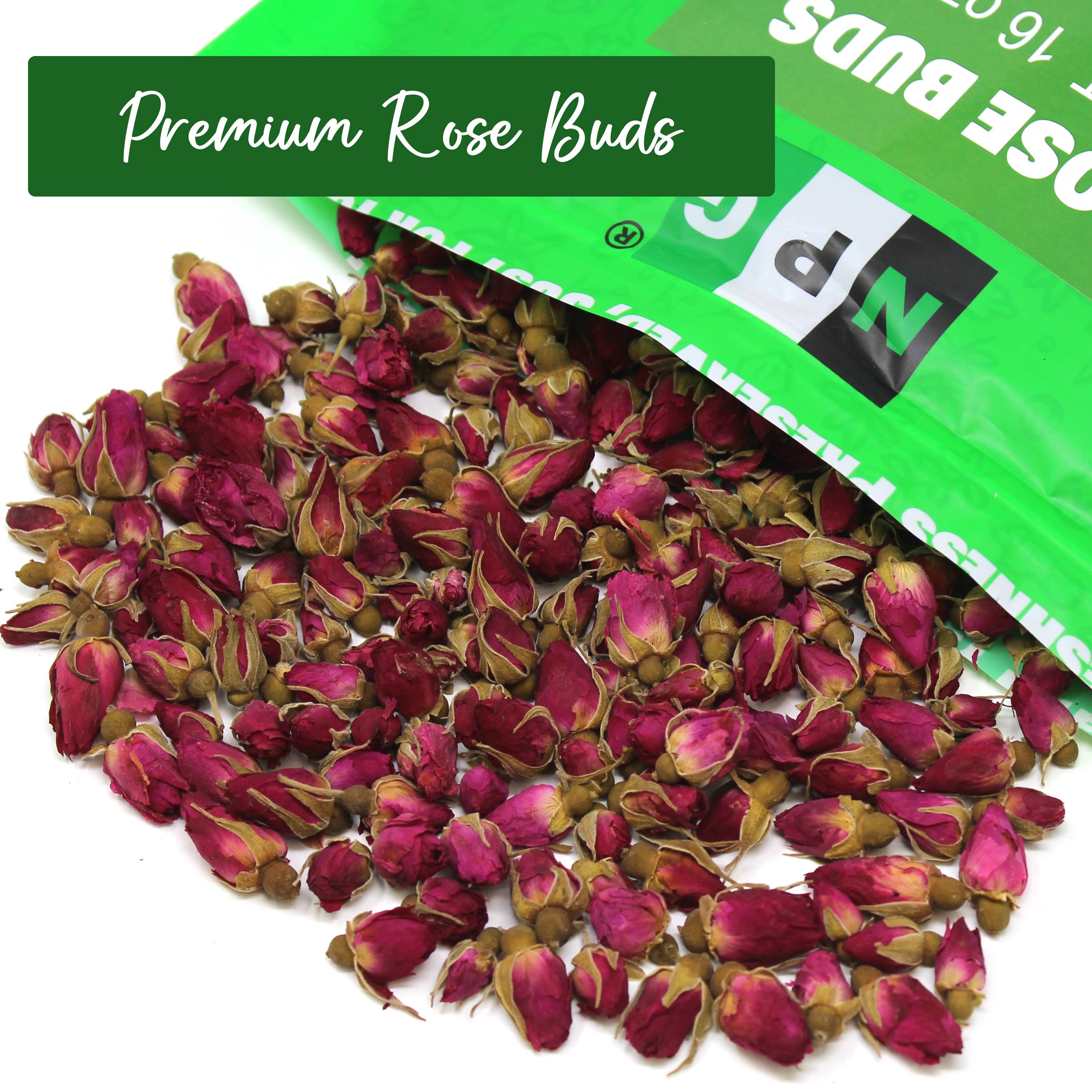 Natural Plus Green - Wholesale Loose Tea - NPG Freeze Dried Rose Buds 16 Oz, Rosebuds Herbal Tea2