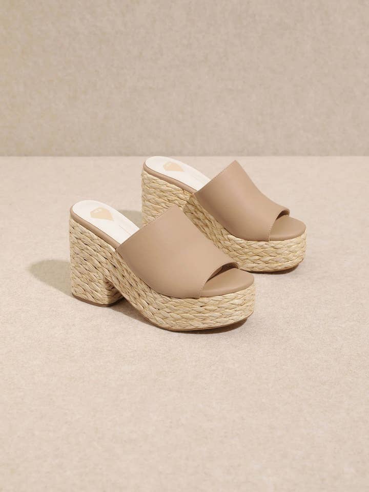 Mars Sky Shoes Wholesale - Wholesale Platform Heels - Women's - Miim ASHLYN Women Raffia Braided Chunky Platform Sandals-12 Pairs Pack-43.95/Pair5