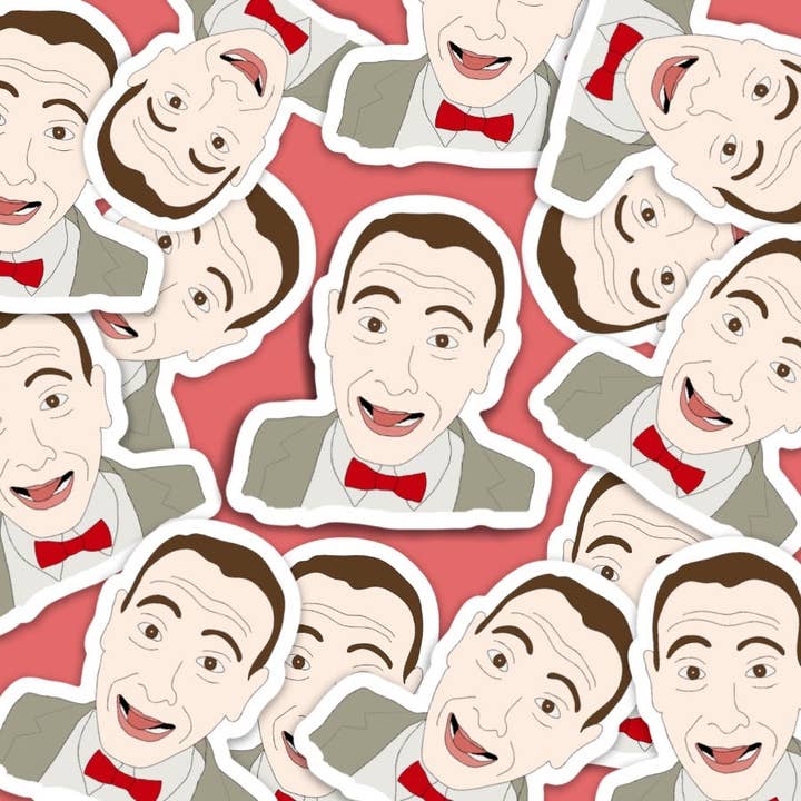 The Foxy Hipster - Wholesale Sticker - Pee Wee Herman Vinyl Sticker