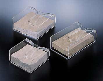 Huang Acrylic - Wholesale Napkin Holder - Bow-Rod Luncheon Size Napkin Holder2