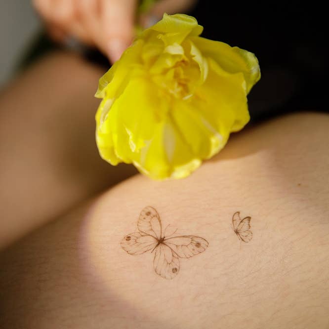 PAPERSELF - Venta al por mayor Tatuajes temporales - Tatuaje temporal de mariposas negras10