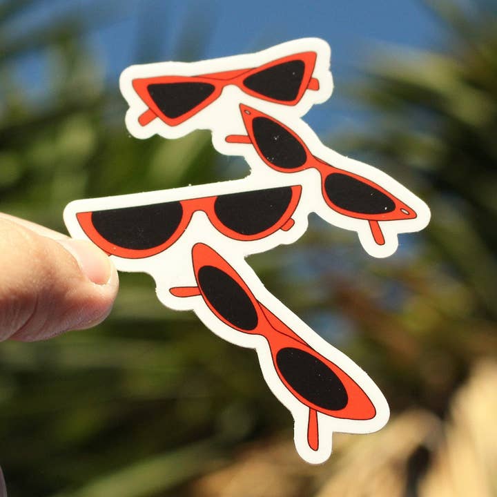 Adesivi per occhiali da sole vintage - Adesivo in vinile stile per la vendita all'ingrosso da parte di Extremely Retro