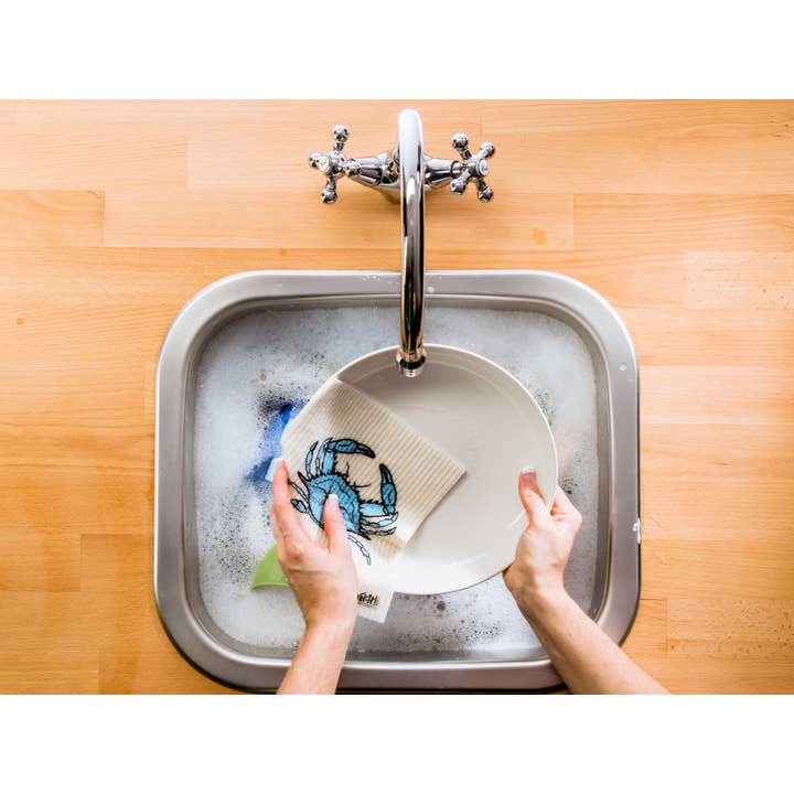 Wet-it! - Wholesale Dishcloth - Blue Crab Swedish Cloth1