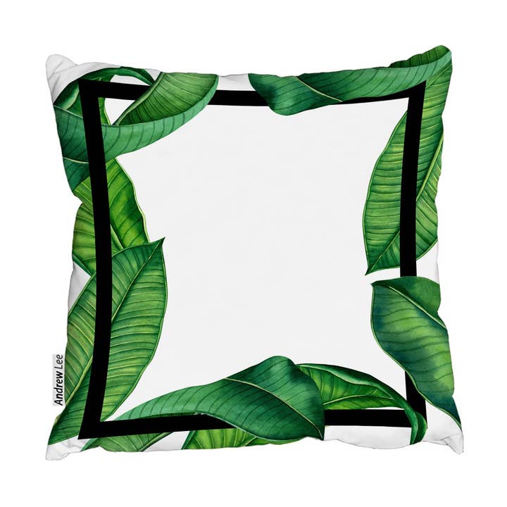 Cushions - Botanical & Black Border (Cushion) for wholesale by Benjamin Tate Design