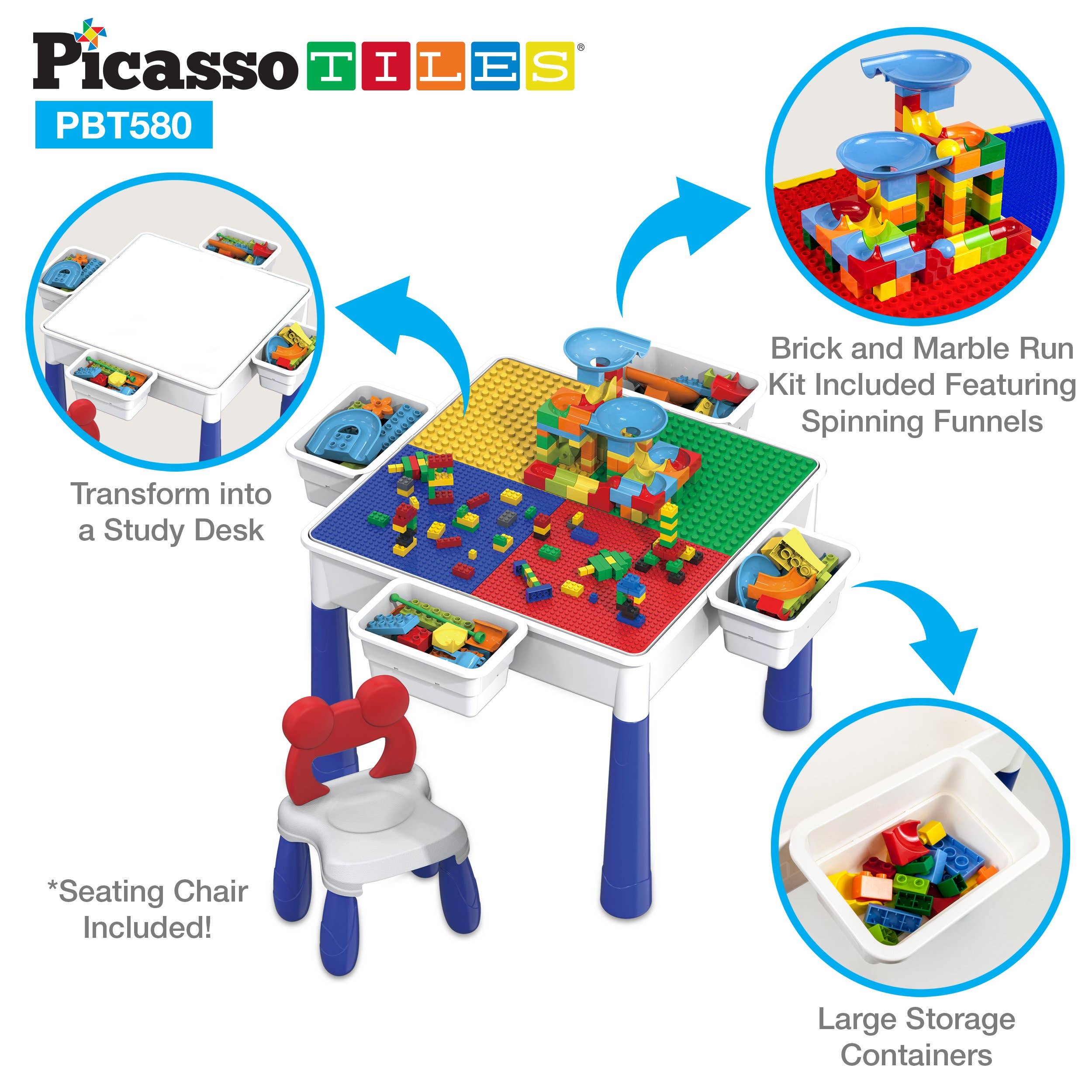 PicassoTiles - Wholesale Toy Set - Kids - PicassoTiles Large All-in-One Activity Center1