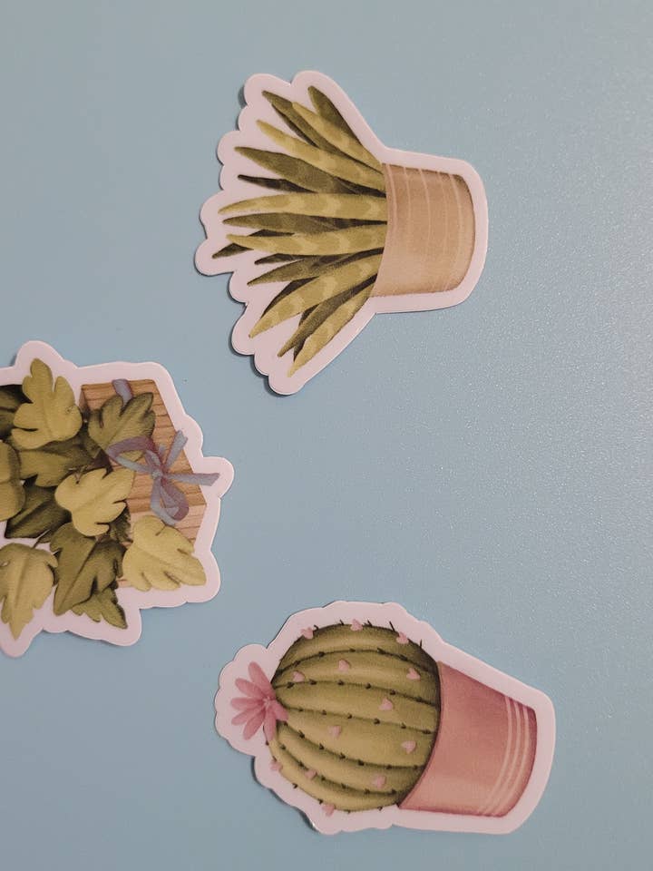 Plant Stickers for wholesale by Dorkish Designs